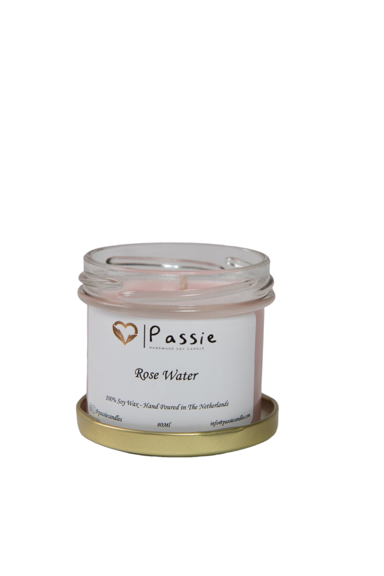 Rose Water handmade scented soy candle
