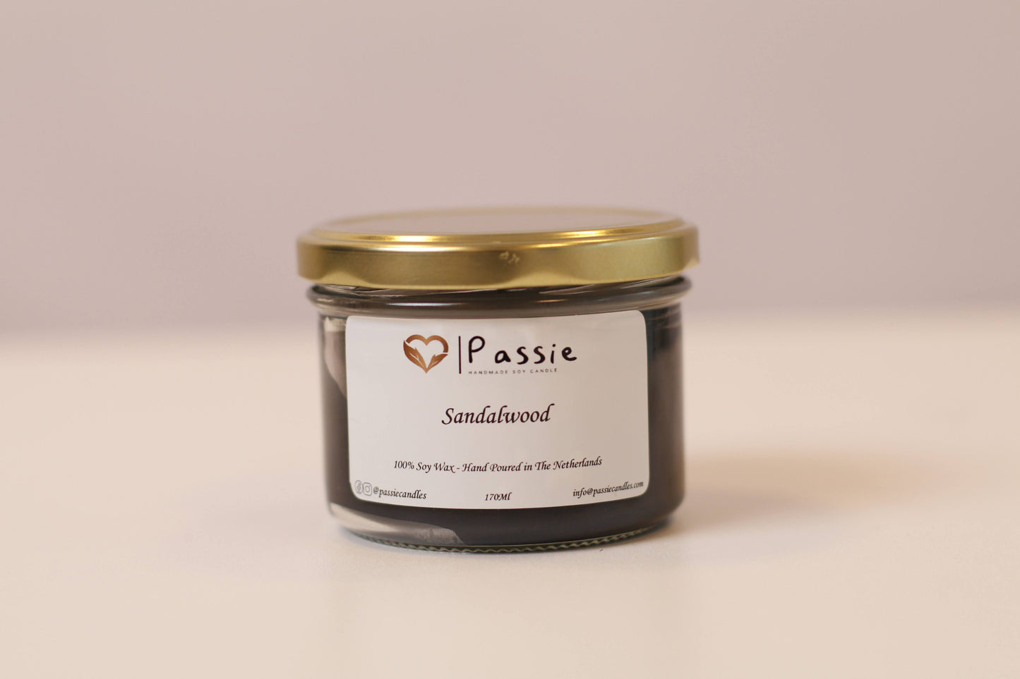 Sandalwood Scented Soy Candle