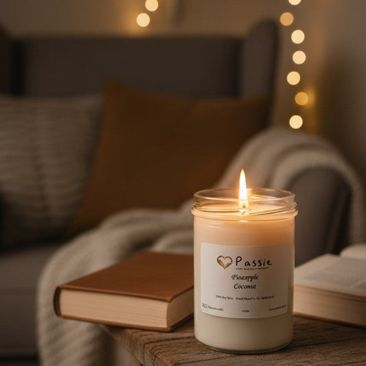 Pineapple & Coconut scented Soy Candle