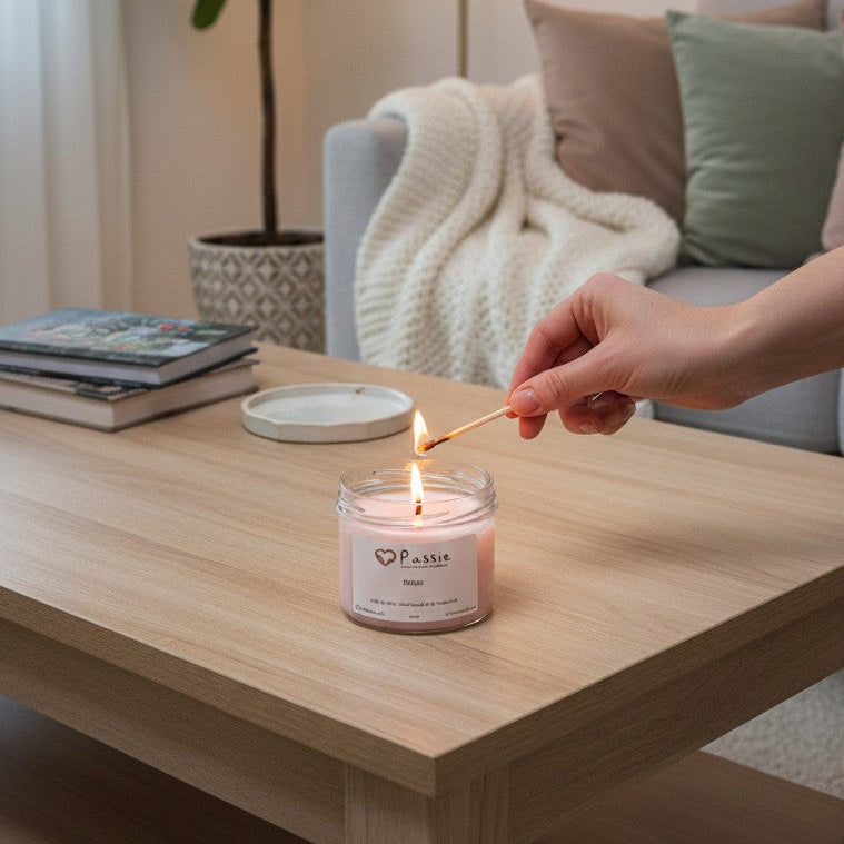 Rose Water handmade scented soy candle