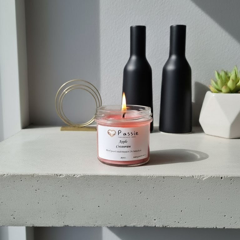 Apple & Cinnamon scented Soy Candle