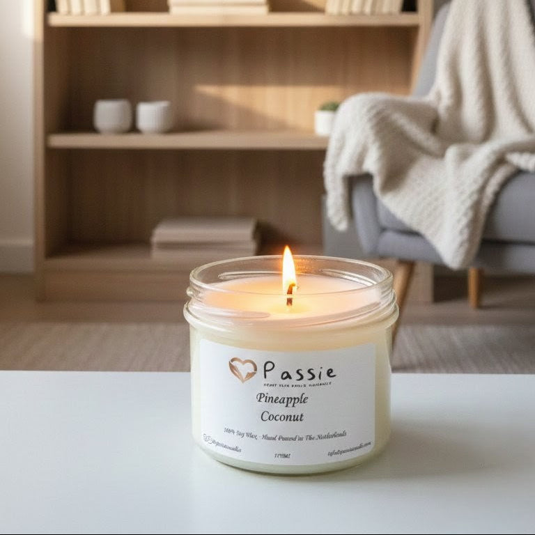 Pineapple & Coconut scented Soy Candle