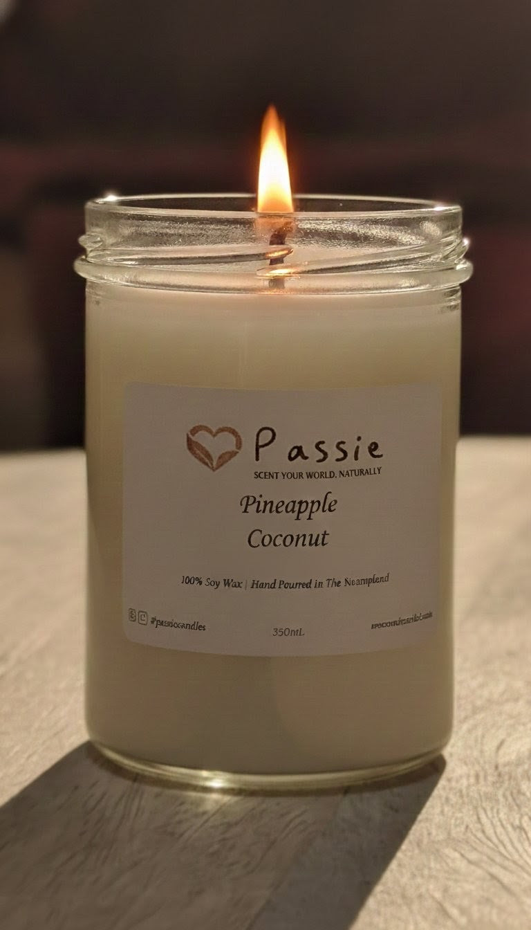 Pineapple & Coconut scented Soy Candle