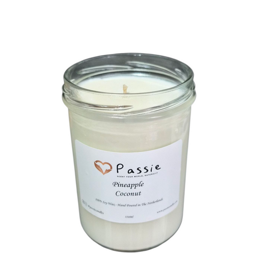 Pineapple & Coconut scented Soy Candle
