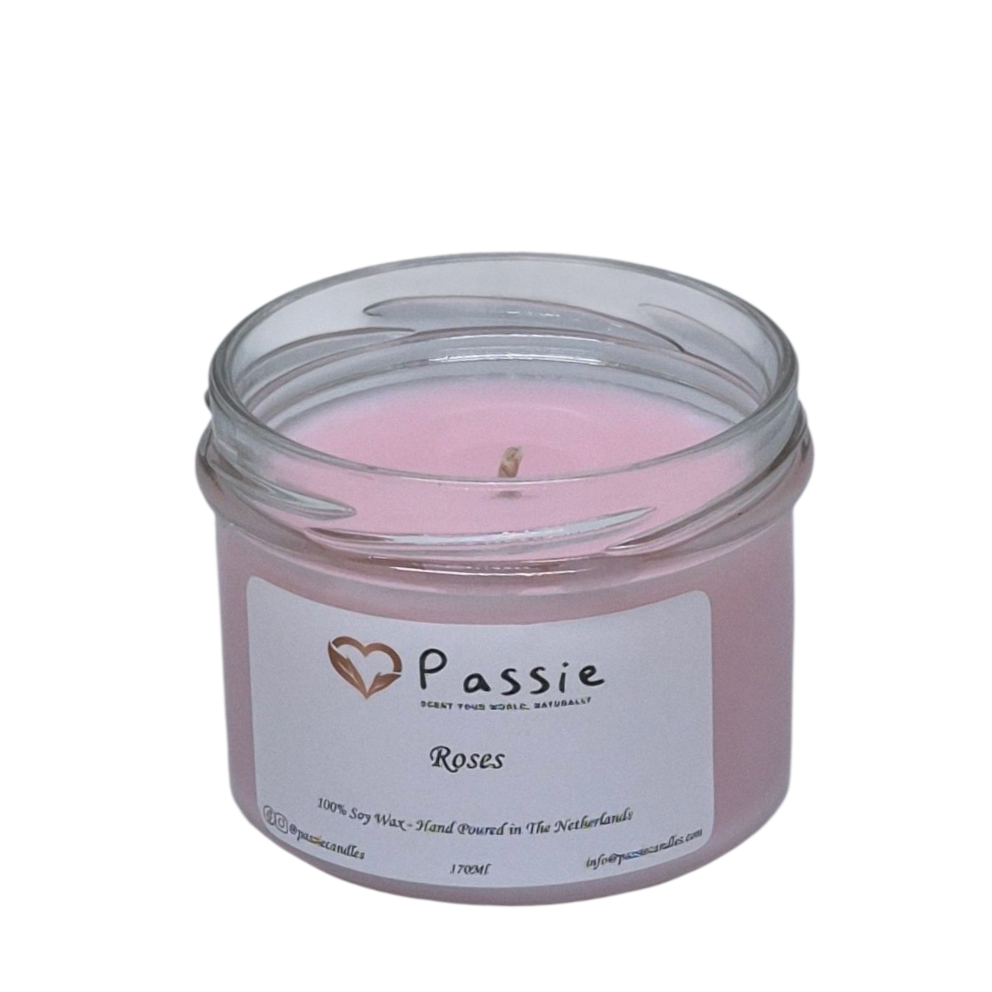 Rose Water handmade scented soy candle