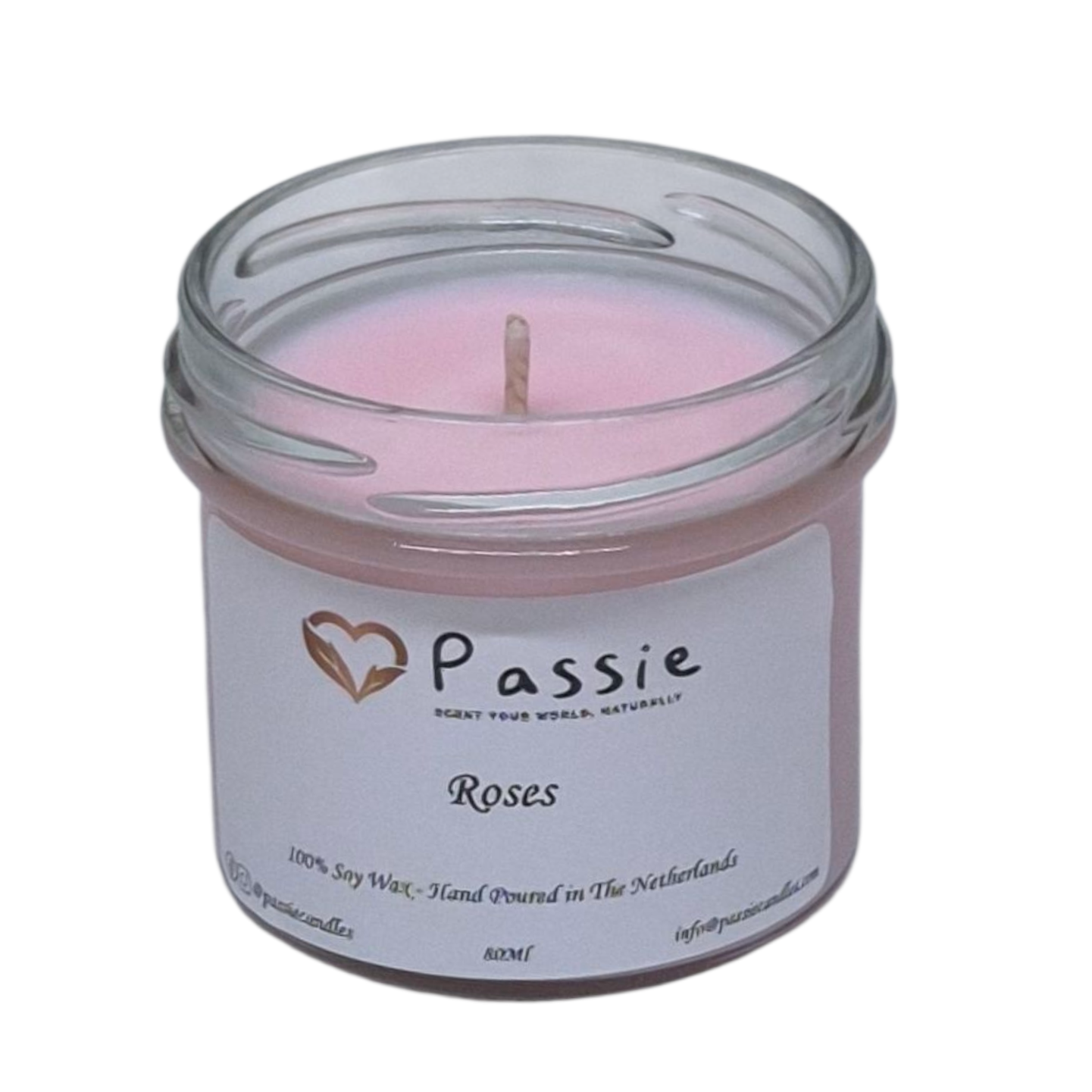 Rose Water handmade scented soy candle