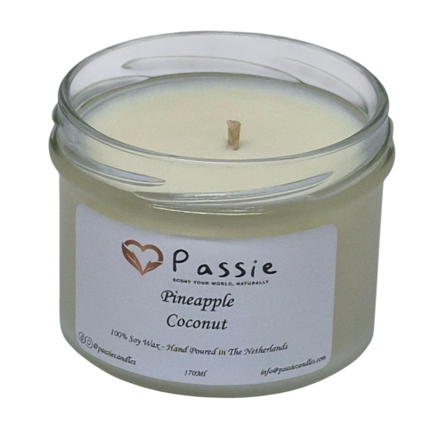 Pineapple & Coconut scented Soy Candle